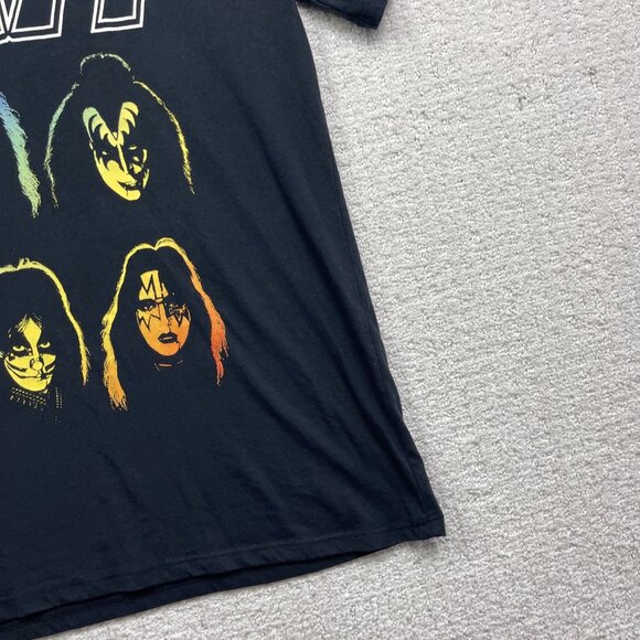Kiss Rock Band T-Shirt Women’s Sz M Black Graphic Tee Concert Tour Short Sleeve - Picture 4 of 14